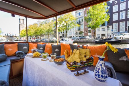 Luxury Canal Cruise Boat with Drinks and Cheese - starts from Anne Frank House by Flagship Amsterdam