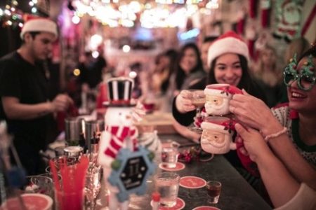 Miracle at Boom Chicago -- Amsterdam's Pop-Up Christmas Cocktail Bar by Boom Chicago