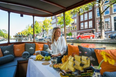 Luxury Canal Cruise Boat with Drinks and Cheese - from Central Station by Flagship Amsterdam